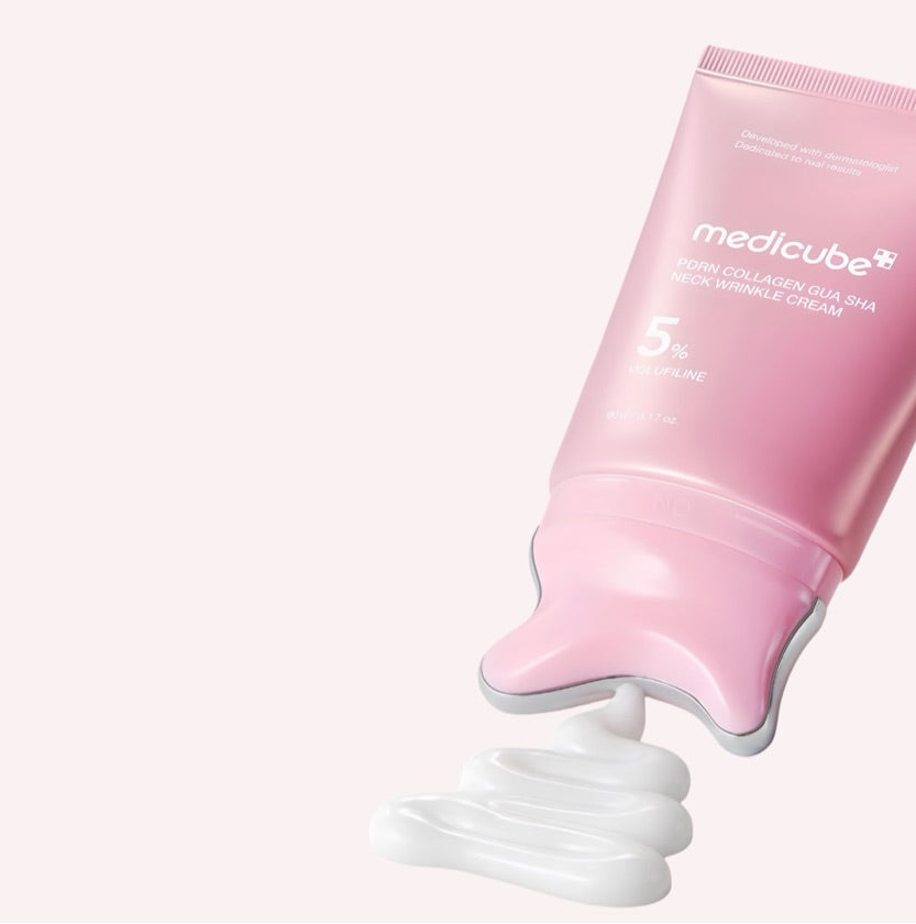 Medicube PDRN Collagen Gua Sha Neck Wrinkle Cream (Crema Facial)