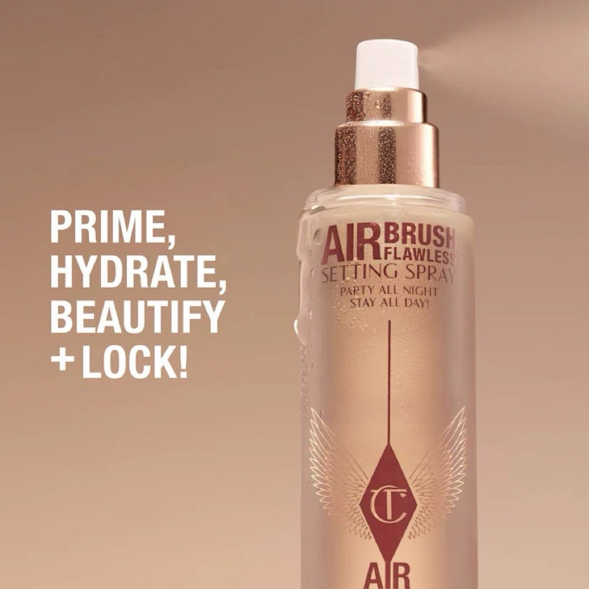 Charlotte Tilbury Mini Airbrush Flawless – Set de Regalo con Dúo de Fijadores