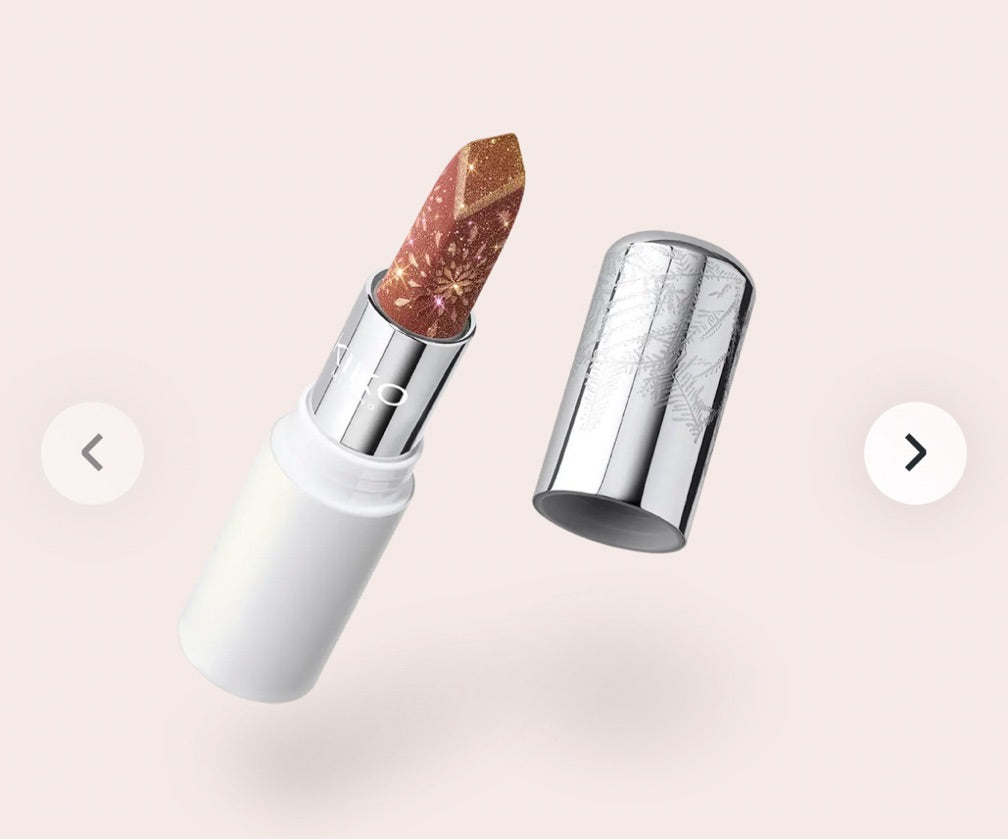 Kiko Milano Snow Kissed Holiday Sparkly Peaks Lipstick