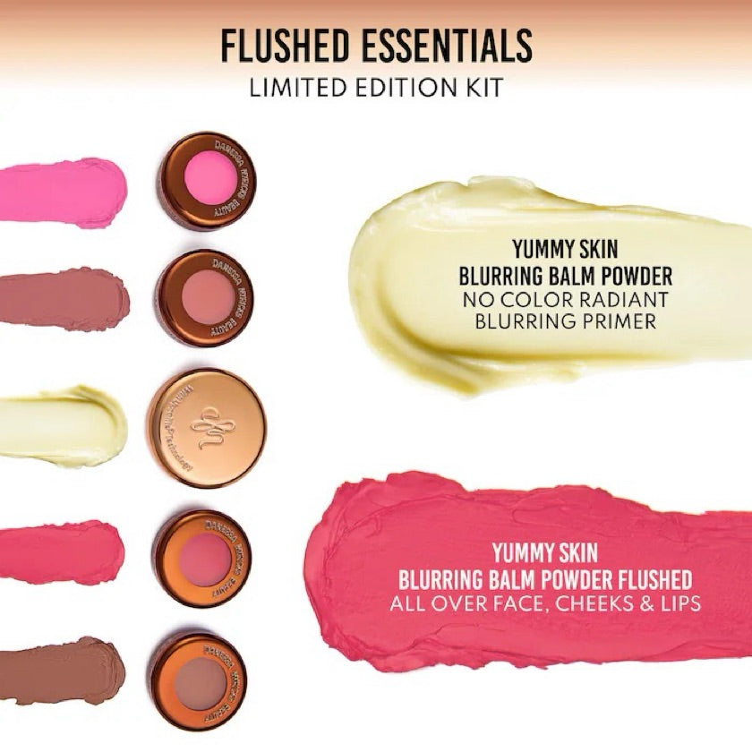 Danessa Myricks Beauty Mini Yummy Skin Flushed Essentials: Set de Regalo para Rostro y Labios