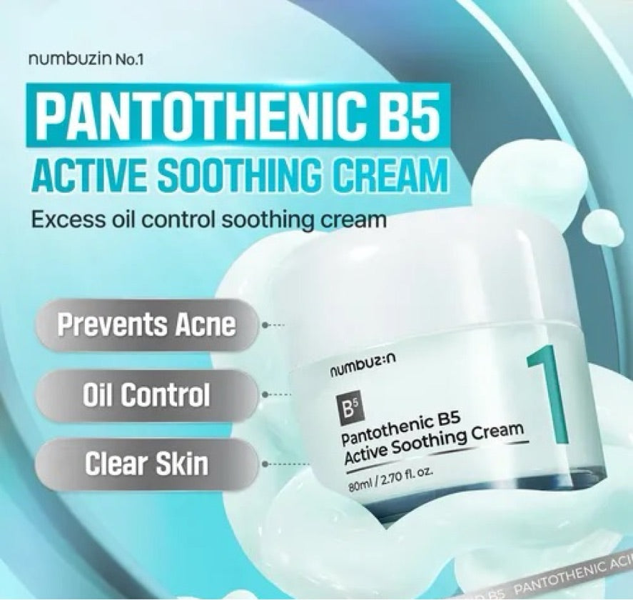 Numbuzin No.1 Pantothenic B5 Active Soothing Cream