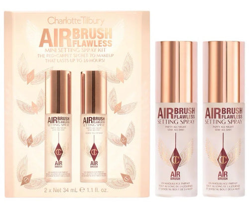 Charlotte Tilbury Mini Airbrush Flawless – Set de Regalo con Dúo de Fijadores
