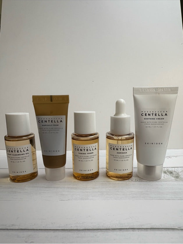 🌿 Skin1004 – Madagascar Centella Travel Kit (5 piezas mini)