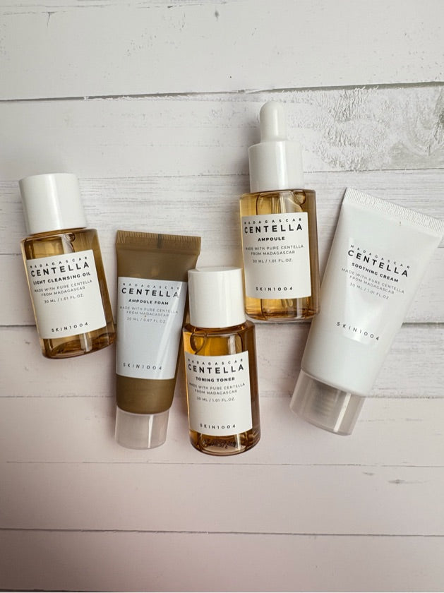 🌿 Skin1004 – Madagascar Centella Travel Kit (5 piezas mini)