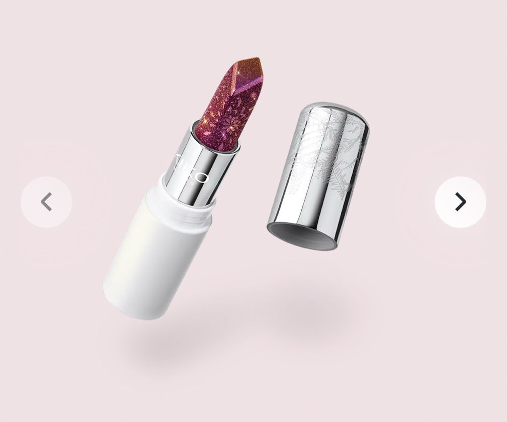Kiko Milano Snow Kissed Holiday Sparkly Peaks Lipstick