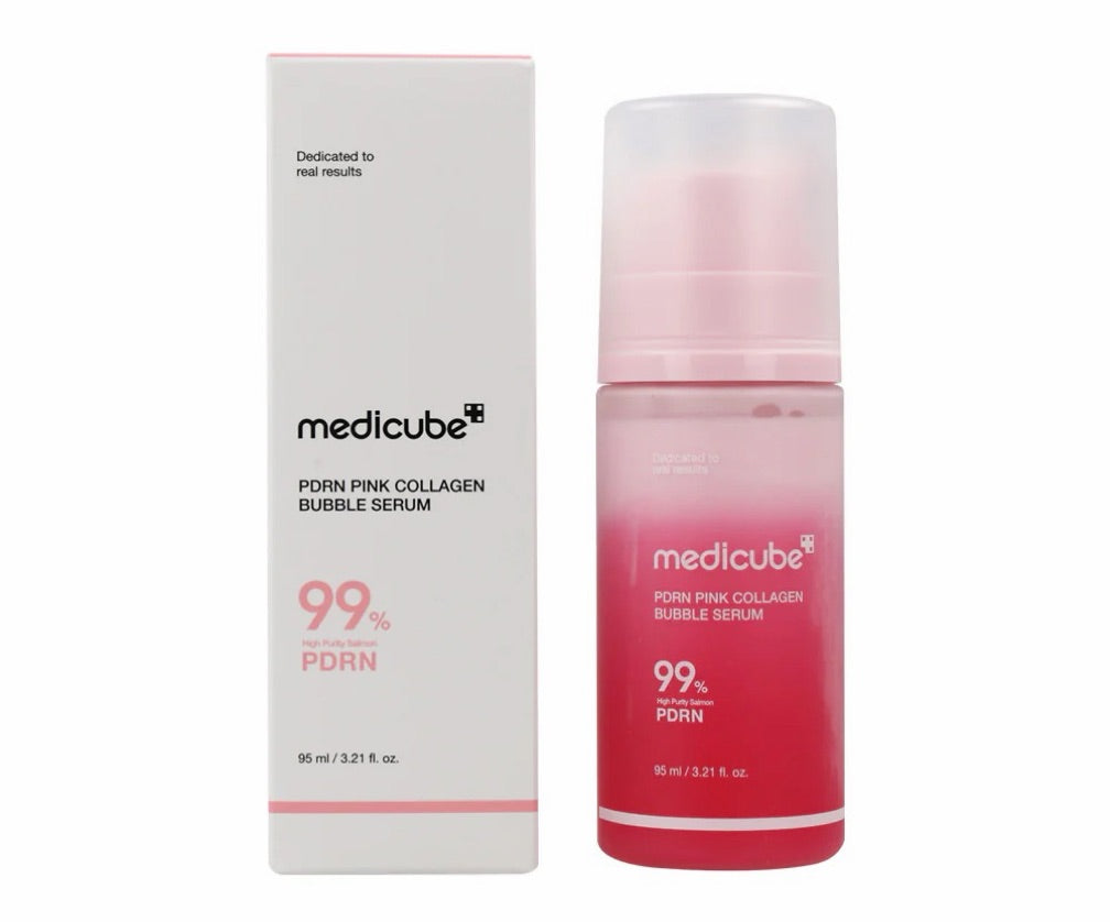 Medicube pdrn pink collagen bubble serum